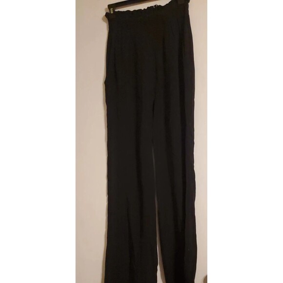 Flynn Skye Pants - Flynn Skye Black High Waisted Paper Bag Pants Size Small
